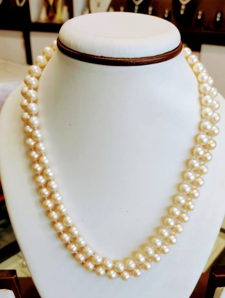 Peach Colour Pearls Set | Flat 30% Off product image