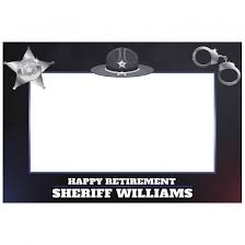 Cop quotes from a wife at his retirment party | with our money back guarantee, our customers have the right to request and get a refun. Police Retirement Photobooth Frame Prop Retirement Party