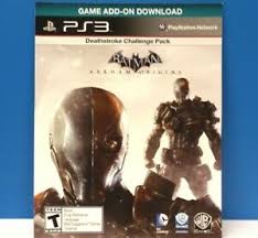 Additionally, both games include all previously released downloadable content, and feature improved graphics, upgraded models and environments, and improvements in the. Batman Arkham Origins Deathstroke Challenge Pack Ps3 Dlc Only 98 Ebay