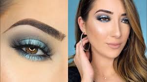 blue gray halo smokey eye makeup