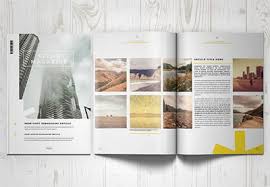 create a professional magazine layout