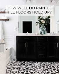 It's not practical to paint tile on all bathroom surfaces. How Well Do Painted Tile Floors Hold Up Our One Year Review