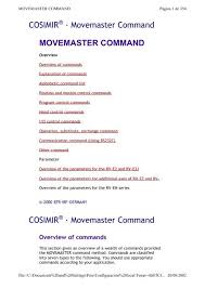 This is the list you need to check and if necessary rearrange manually. Cosimir A Movemaster Command Movemaster Command