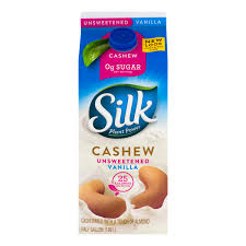 silk vanilla cashew milk unsweetened