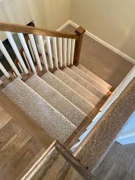stairway flooring project in roscoe il