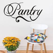 1 Sheet Pvc Wall Sticker Pantry Word