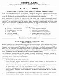 Personal Profile Resume Example Elegant Personal Trainer Resume