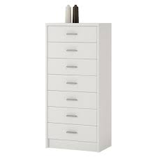 The chest of drawers doesn't have to be in the bedroom, it can fit in and be a useful piece of furniture throughout your home. Tall Chest Drawer White Tallboy Narrow Storage Unit Cabinet Chest Of 7 Drawers On Onbuy