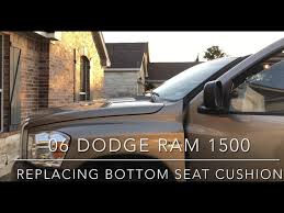 Replacing Seat Cushion On Dodge Ram