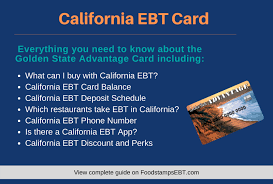 california ebt card 2021 guide food