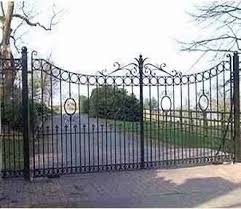 ornamental sliding garden gate size