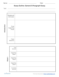 essay outline udl strategies goalbook toolkit five paragraph essay outline