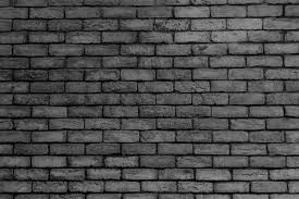 Black Brick Wall Pattern Gray Color Of