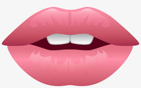 cartoon lips teeth realistic lips