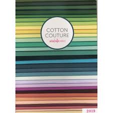 Michael Miller Cotton Couture Color Card 2019 1 Inch Swatches On 7 Pages