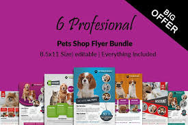 6 Pet Shop Business Flyers Bundle