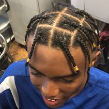 These are men's box braids on short hair, medium hair. 20 Best Box Braids For Men With Imgaes Atoz Hairstyles