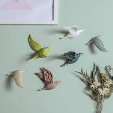 3d Ceramic Wall Mounted Swallows Nordic