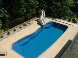 Fiberglass, also known as glass fiber, is a type of plastic mixed with glass, which finally, the prefabricated fiberglass pool model is a single block. Small Fiberglass Pool Exterior Fabulous Diy Fiberglass Pools Kits Inground Pool Inserts Small Inground Pool Inground Fiberglass Pools Fiberglass Pools