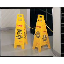 rubbermaid commercial floor safety sign