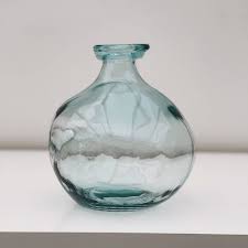 Recycled Glass Vase Blown Glass Vase