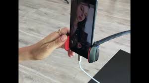 Socialite Clamp Phone Holder With Ring Light Flexible For Live Stream Or Phone Dock Youtube