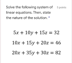 Points Linear Equations