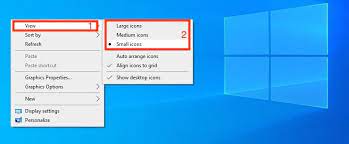 how to change icon size on windows 10