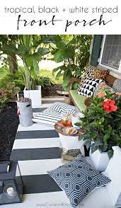 Striped Front Porch Outdoor Decor