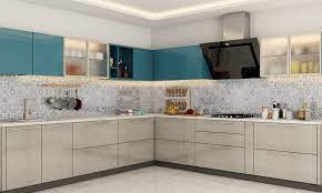 Flat surfaces, clean lines and sparse decoration do well in rooms with plenty of natural light. Modular Kitchen Design Kitchen Interiors Design Cafe