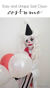 easy and unique sad harlequin costume