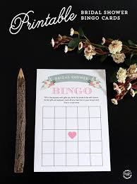 printable bridal shower bingo cards