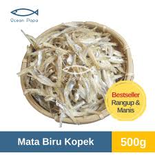 We bring fresh & high quality ikan bilis direct from fisheries to your doorstep. à¸—à¸šà¸—à¸§à¸™ikan Bilis Mata Biru Kopek Gred Aaa Rangup M Saiz Ocean Papa 500g Good Price