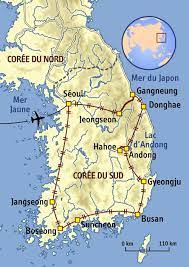 Carte Corée du Sud | Korea, South korea, Learn korean