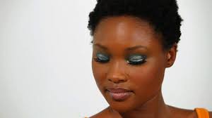 apply silver makeup for black women