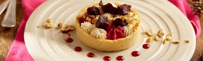 trio of beetroot and goat s cheese tart