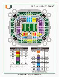 Miami Hurricanes Ticket Office 2015 Football Seat Map