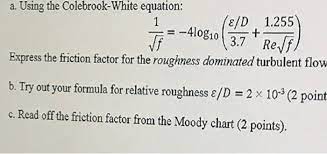 Colebrook White Equation