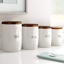 Find kitchen canisters & jars at wayfair. Dotted Line It S Just Words 4 Piece Kitchen Canister Set Reviews Wayfair