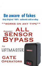 sensor byp for liftmaster gate