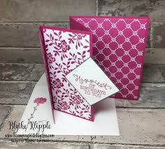 Tri Fold Birthday Card Quick Easy Stamping With Blythe