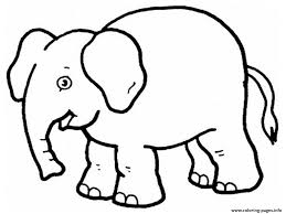 Bold bossy abc coloring for kids learning. Elephant Preschool S Zoo Animals0d63 Coloring Pages Printable