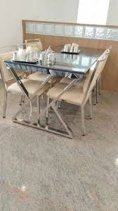 stainless steel restaurant dining table