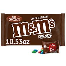m m s fun size milk chocolate candy