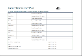 Sample Emergency Disaster Plan
