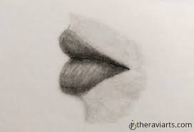 how to draw lips from the side 9