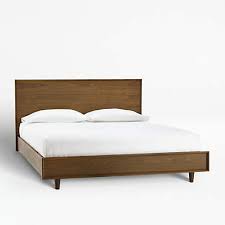 tate queen wood bed reviews crate