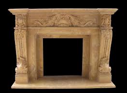 French Mantel Style Marble Fireplace Mantel
