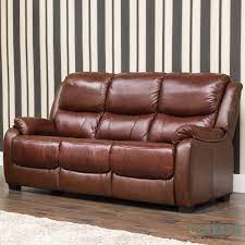 Parker 3 Seater Fixed Sofa Tabac