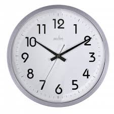 Orion Silent Sweeping White Wall Clock 32cm